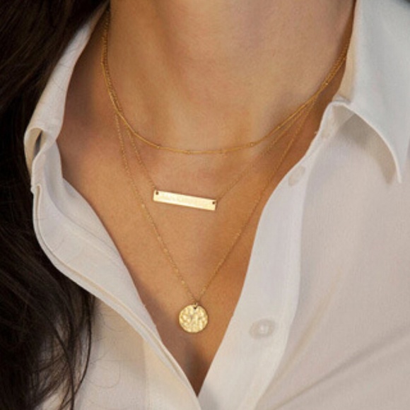 Jewelry - Delicate Multi Strand Chain Necklace in Gold